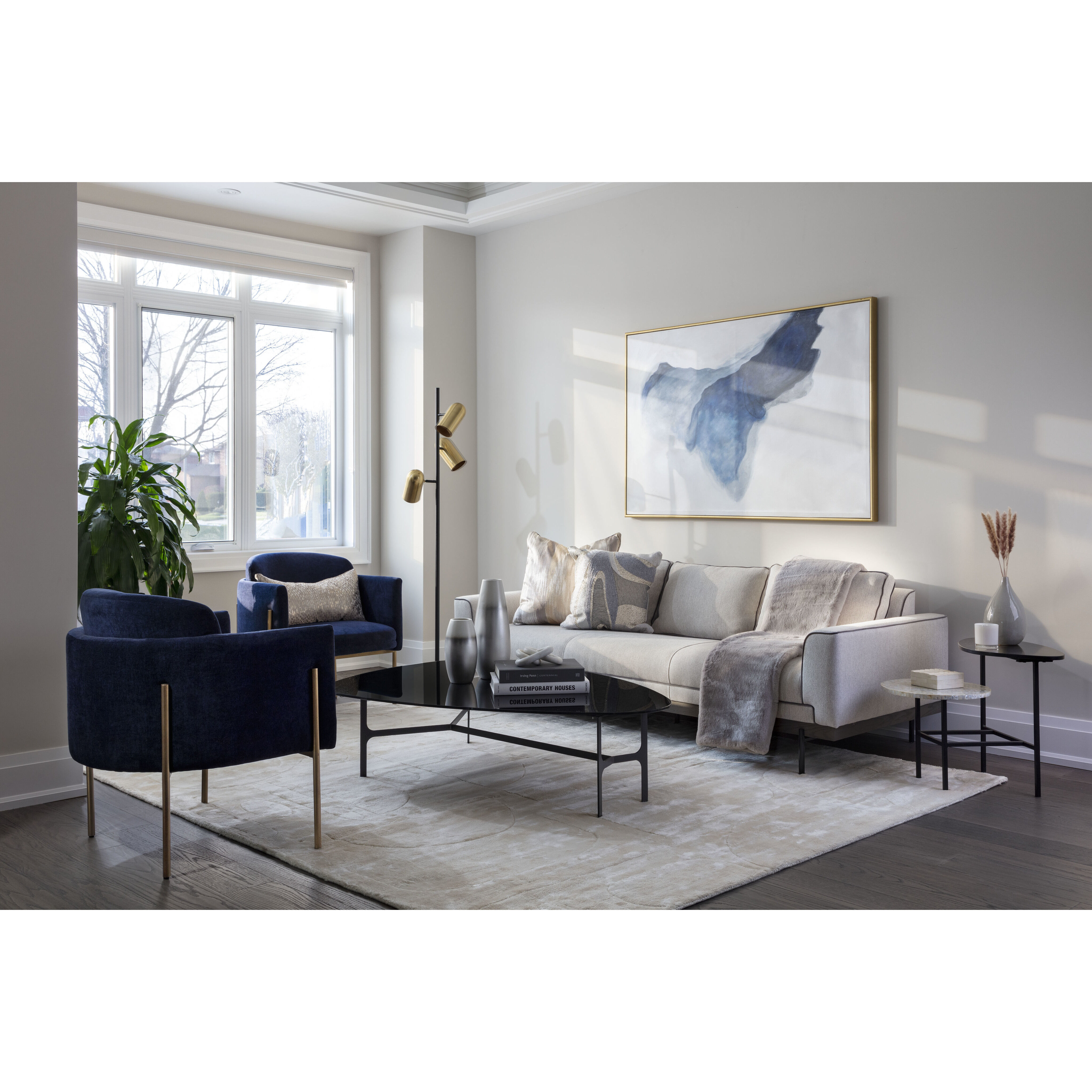 Cool Embrace 60 X 40 inch Hand Painted Art